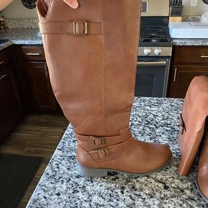 Cute brown tall boots